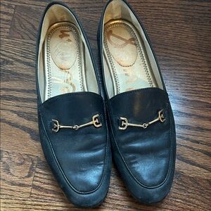 Sam Edelman Black Leather Lorraine Loafers